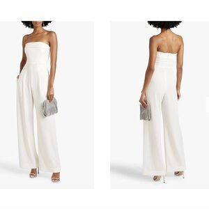 NICHOLAS White Strapless Jumpsuit